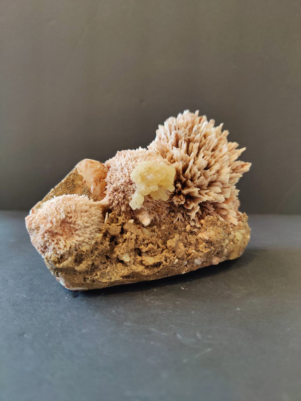 Red Mordenite with Stilbite Specimen 796g | Minerals | Wiccan Center