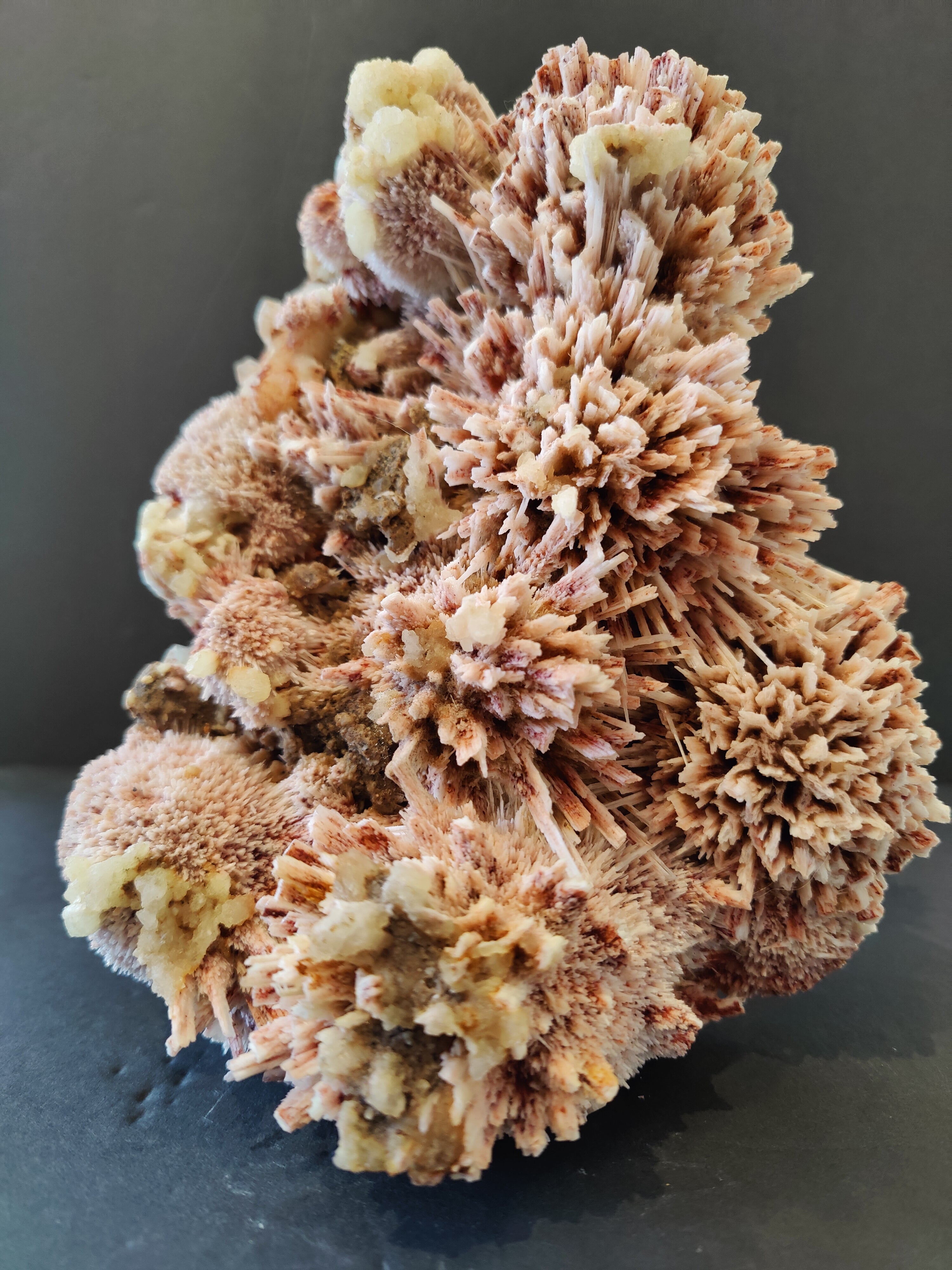 Red Mordenite with Stilbite Specimen 1,922g | Minerals | Wiccan Center