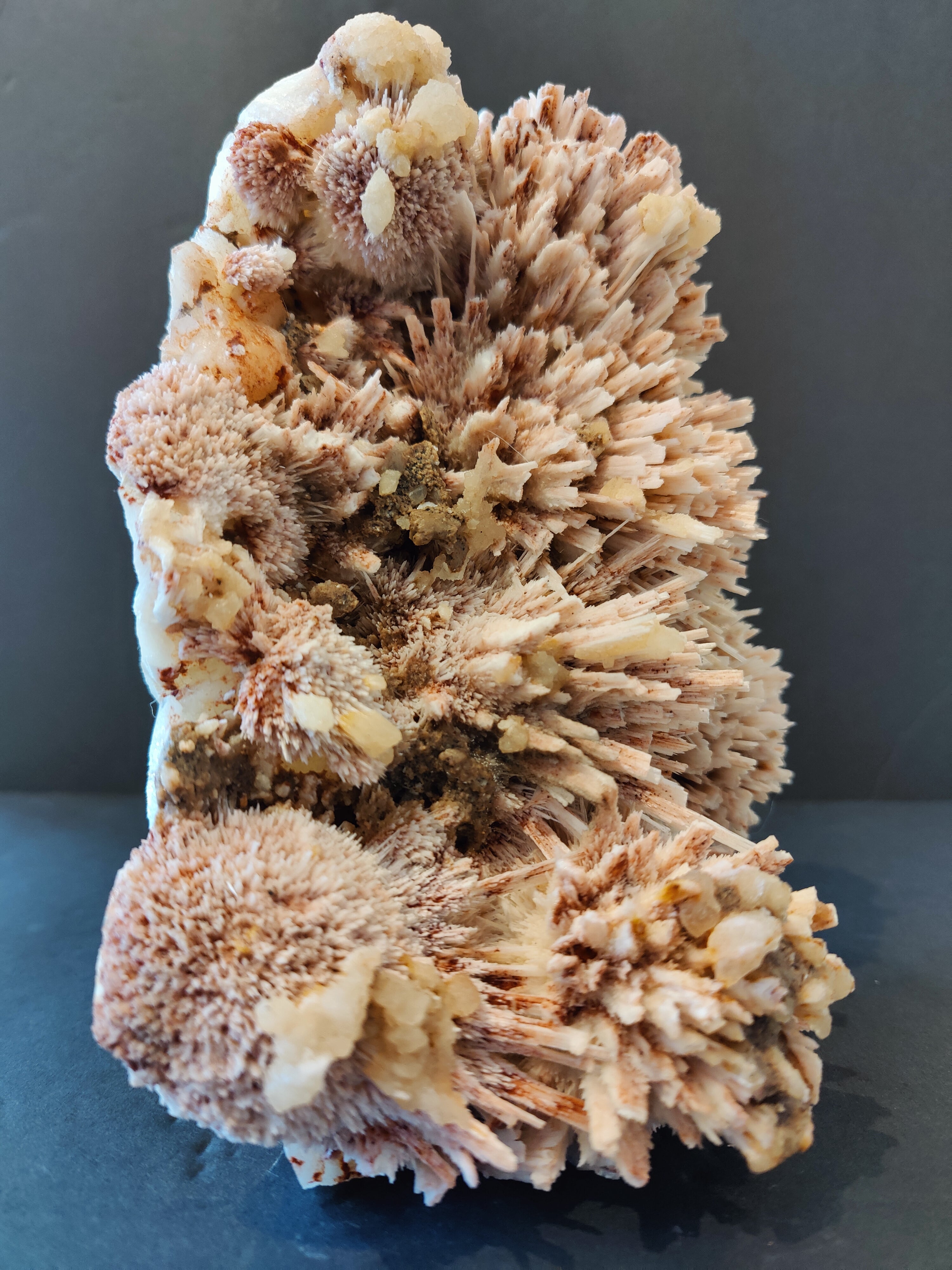 Red Mordenite with Stilbite Specimen 1,922g | Minerals | Wiccan Center