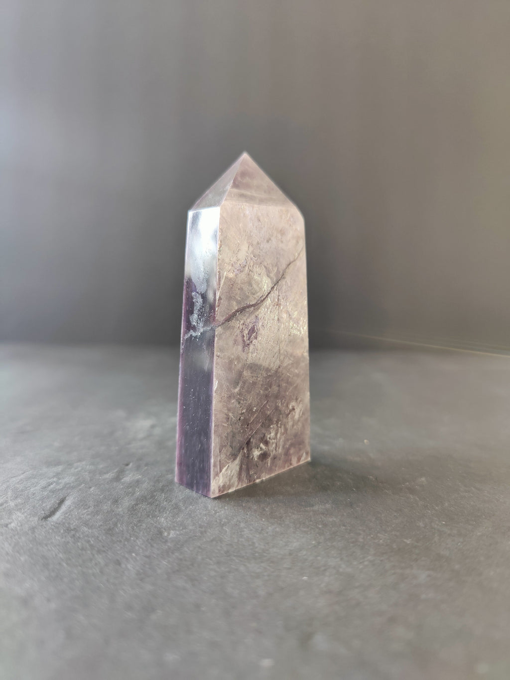 Lepidolite Tower & Heart Sculptures