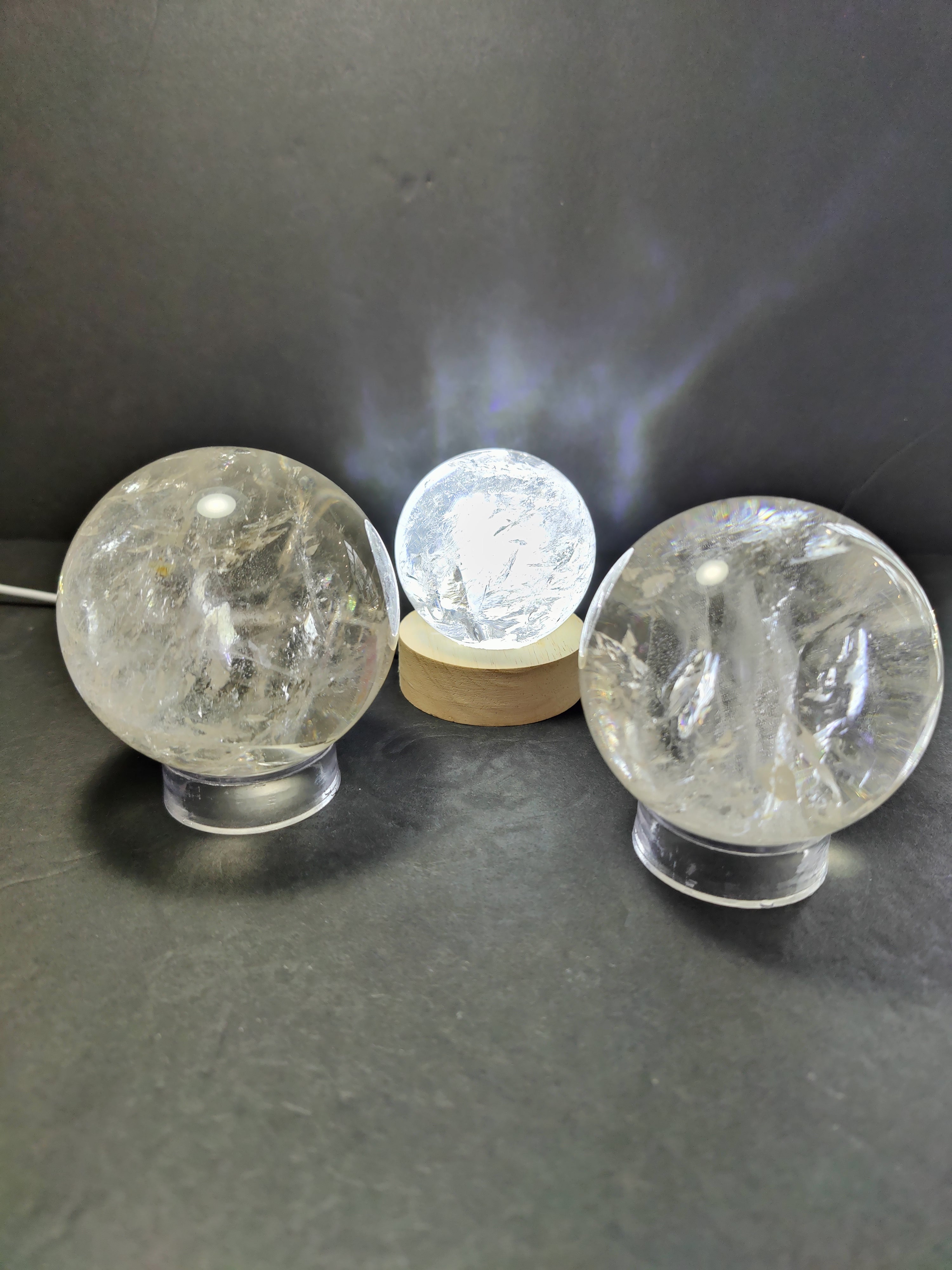 Clear Quartz Polished Sphere Sculpture (Extra Quality)