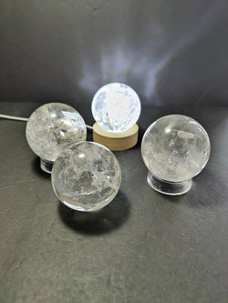 Clear Quartz Polished Sphere Sculpture (Extra Quality) | Lapidary | Wiccan Center