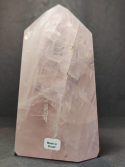 Rose Quartz Polished Obelisk Tower Sculpture | Lapidary | Wiccan Center