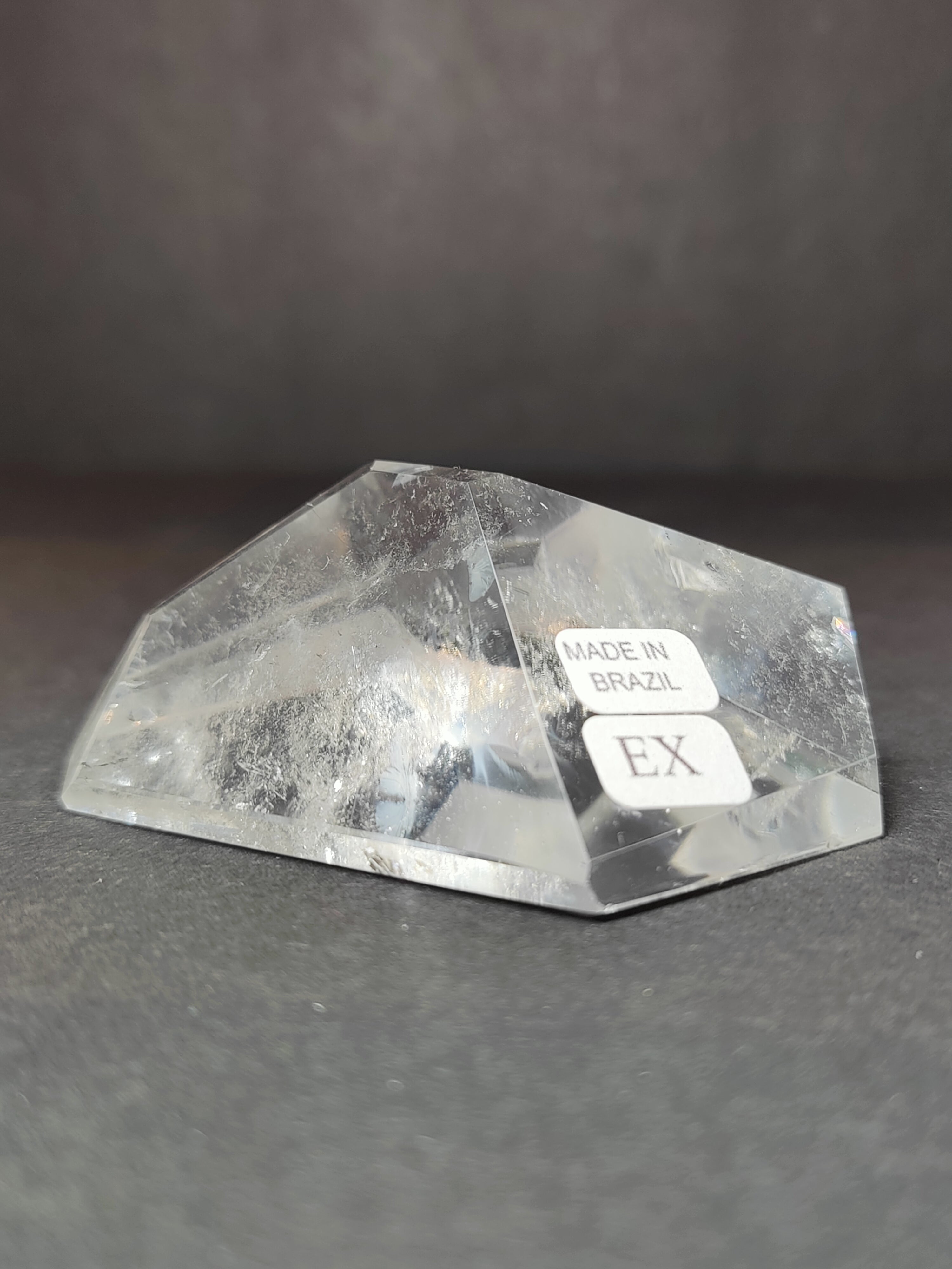 Smoky/Clear Quartz Polished Free Form Sculpture (Extra Quality)