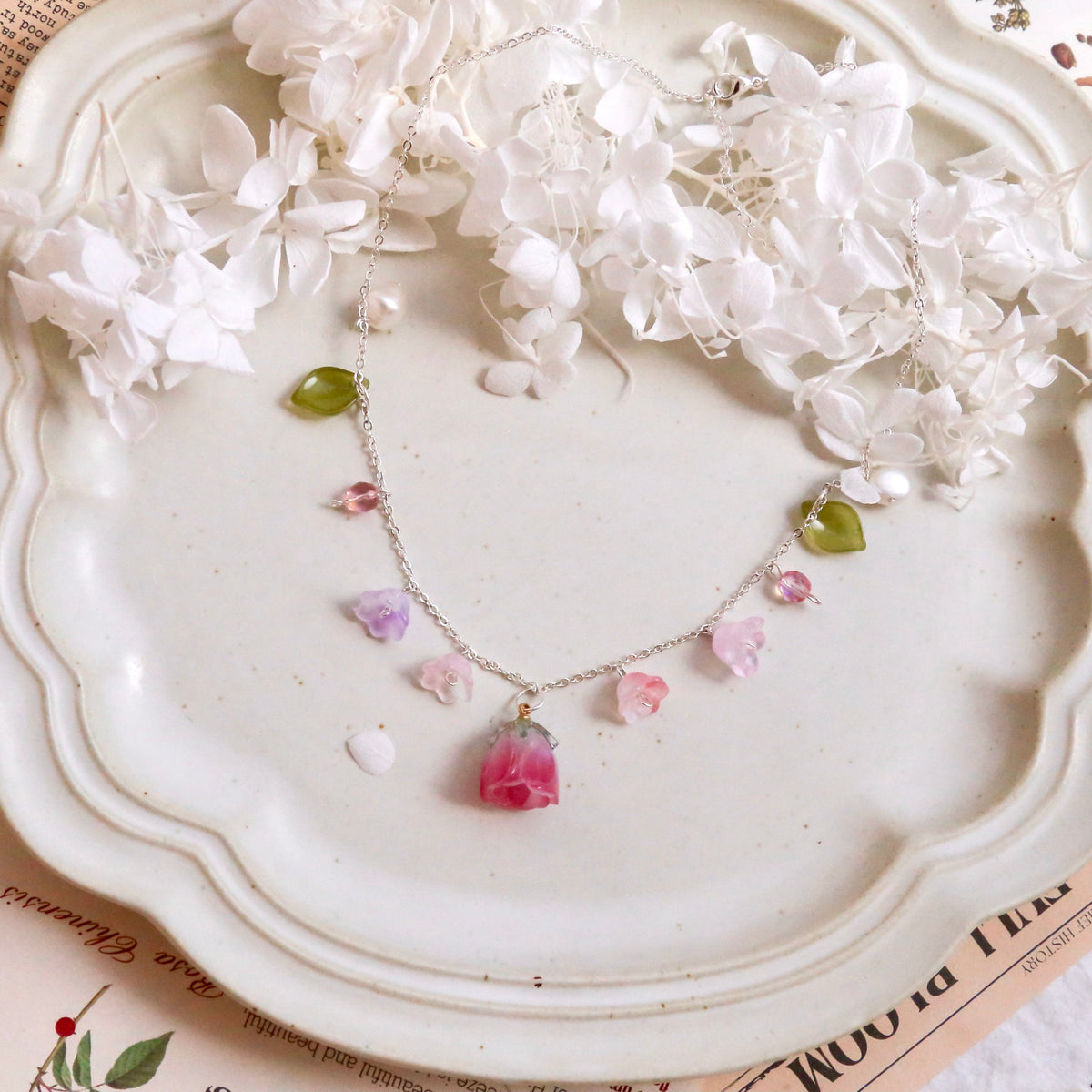 SALE - Rose & Lily Necklaces