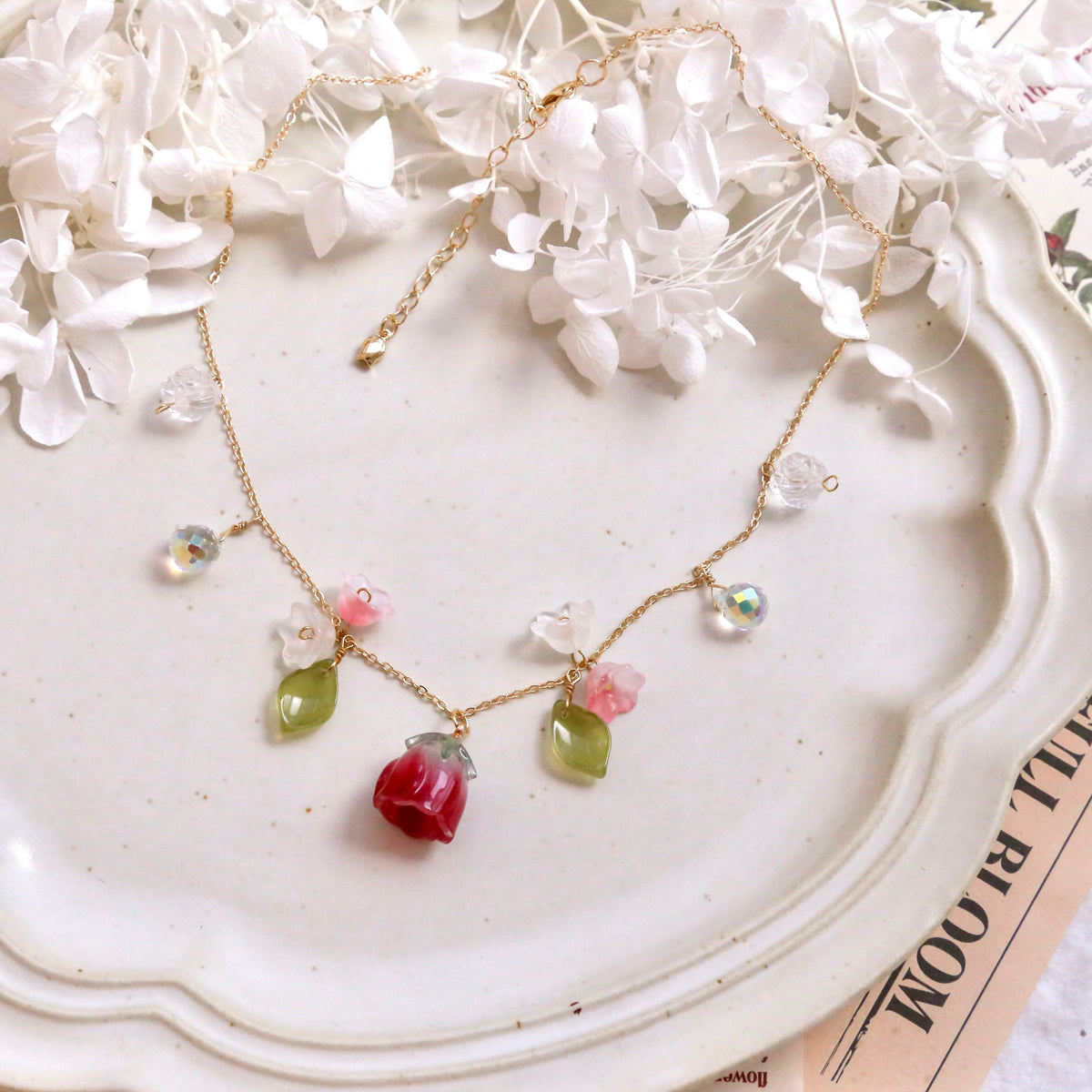 SALE - Rose & Lily Necklaces