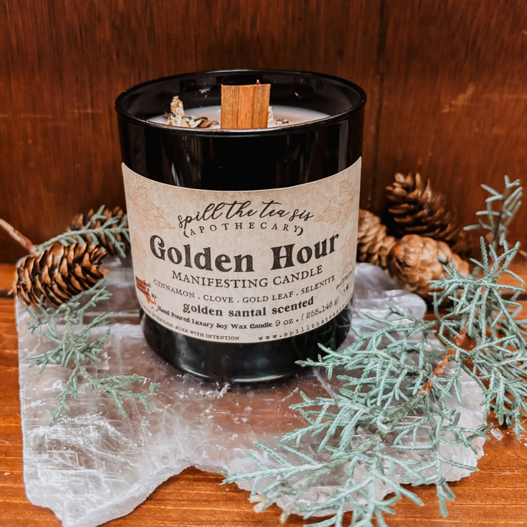 Golden Hour Intention Candle – Presence, Peace & Inner Light