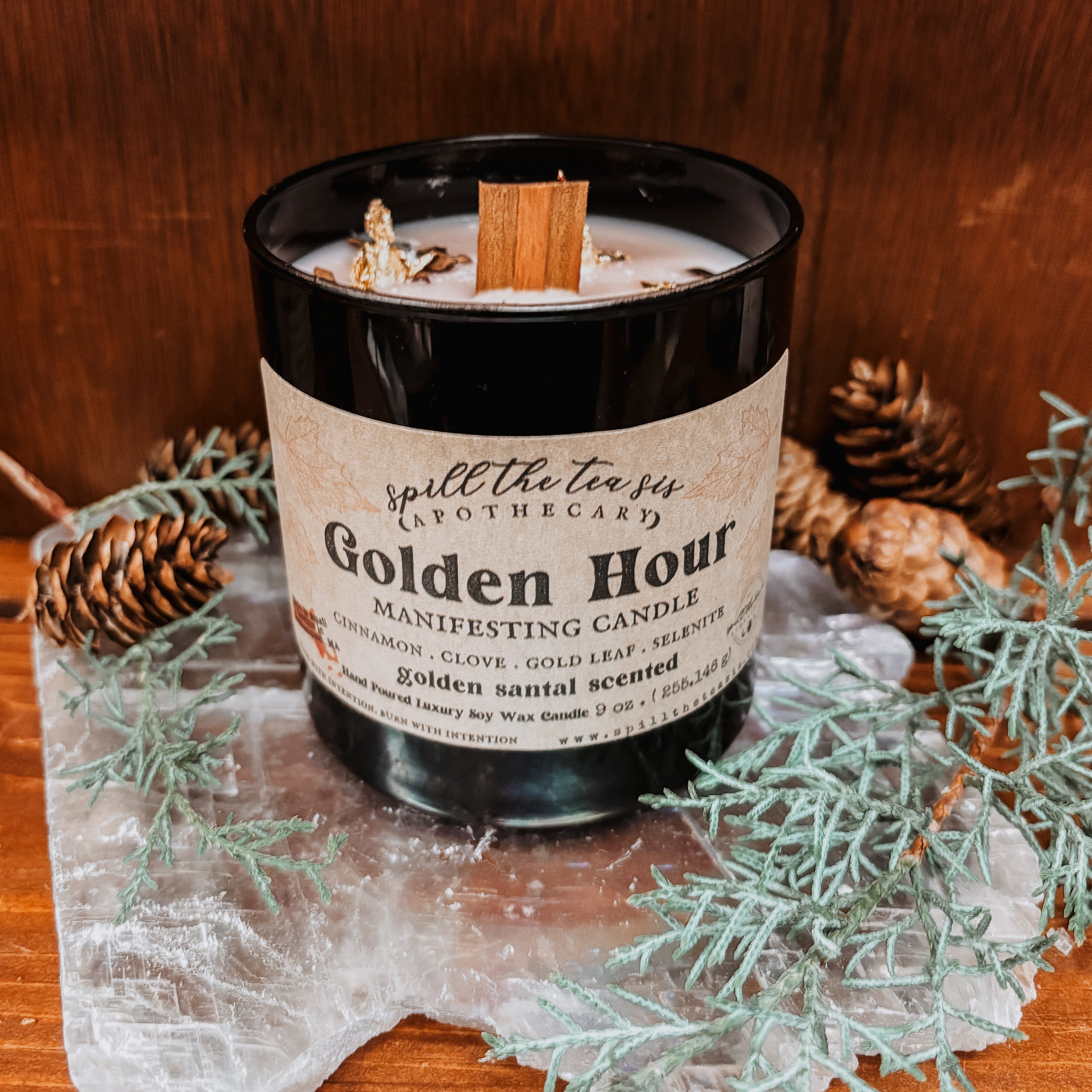 Golden Hour Intention Candle – Presence, Peace & Inner Light
