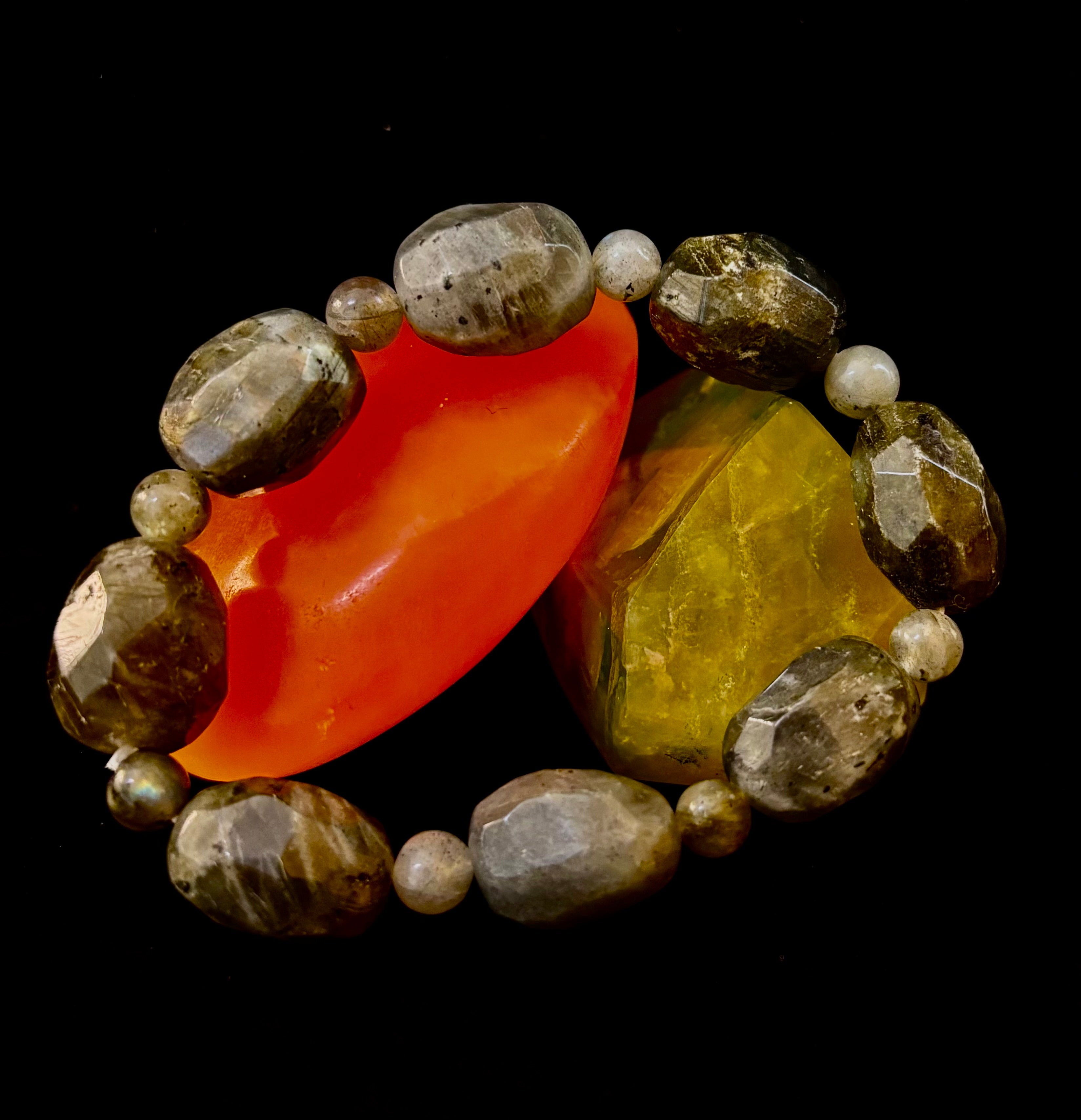 Earthbound Labradorite Nugget Bracelet – Reiki-Infused Limited Edition (Small–Medium Fit) | | Wiccan Center