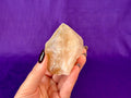 Aura Citrine Top Polished Rough Point — Semi-Raw Standing Angel Aura Citrine | Money & Success Stone