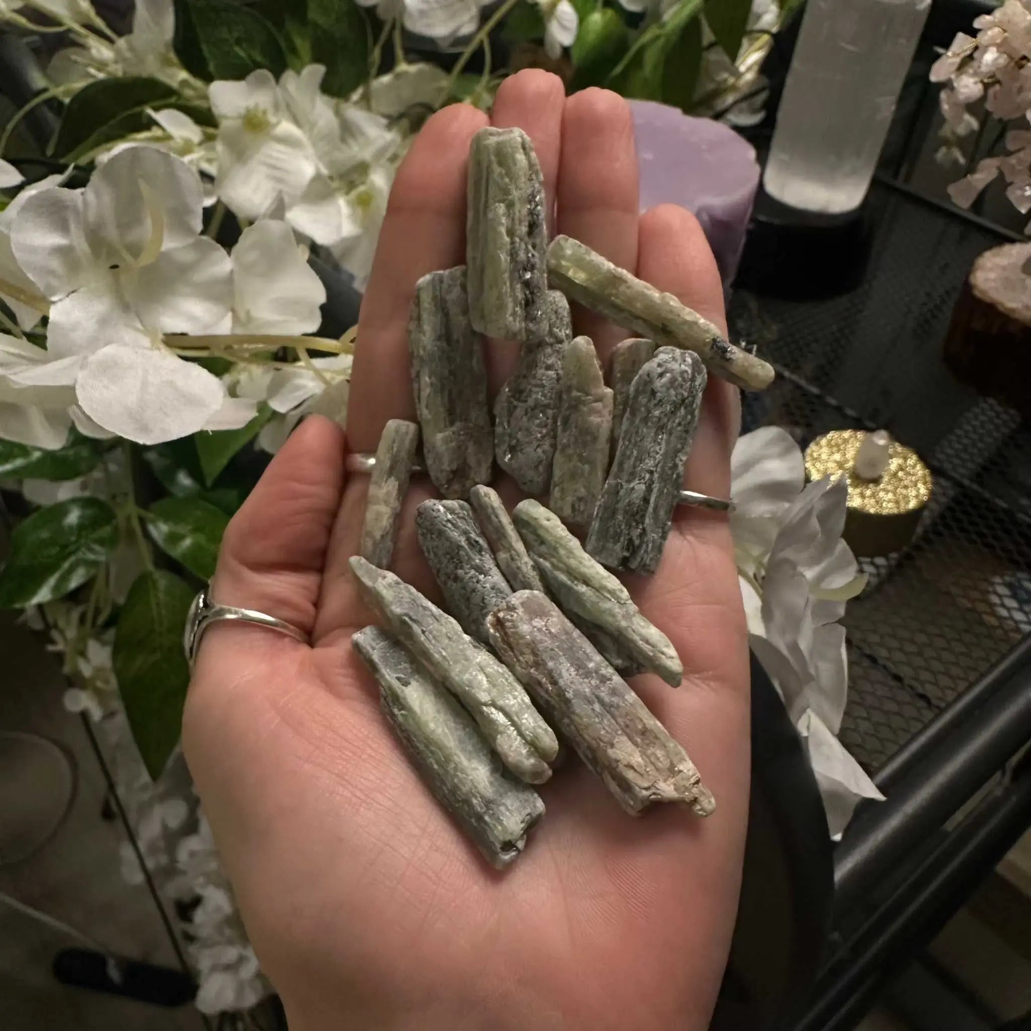 Green Kyanite Shards | All Crystals | Wiccan Center