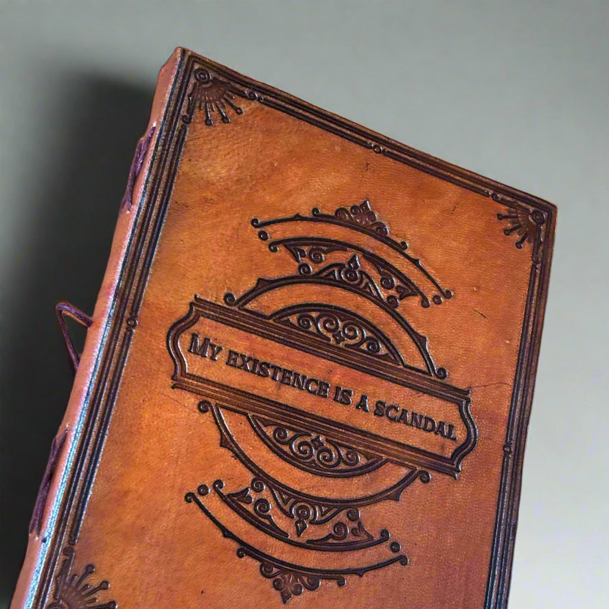 My Existence Is A Scandal Leather Journal - For Unapologetic Self-Expression | Journal | Wiccan Center