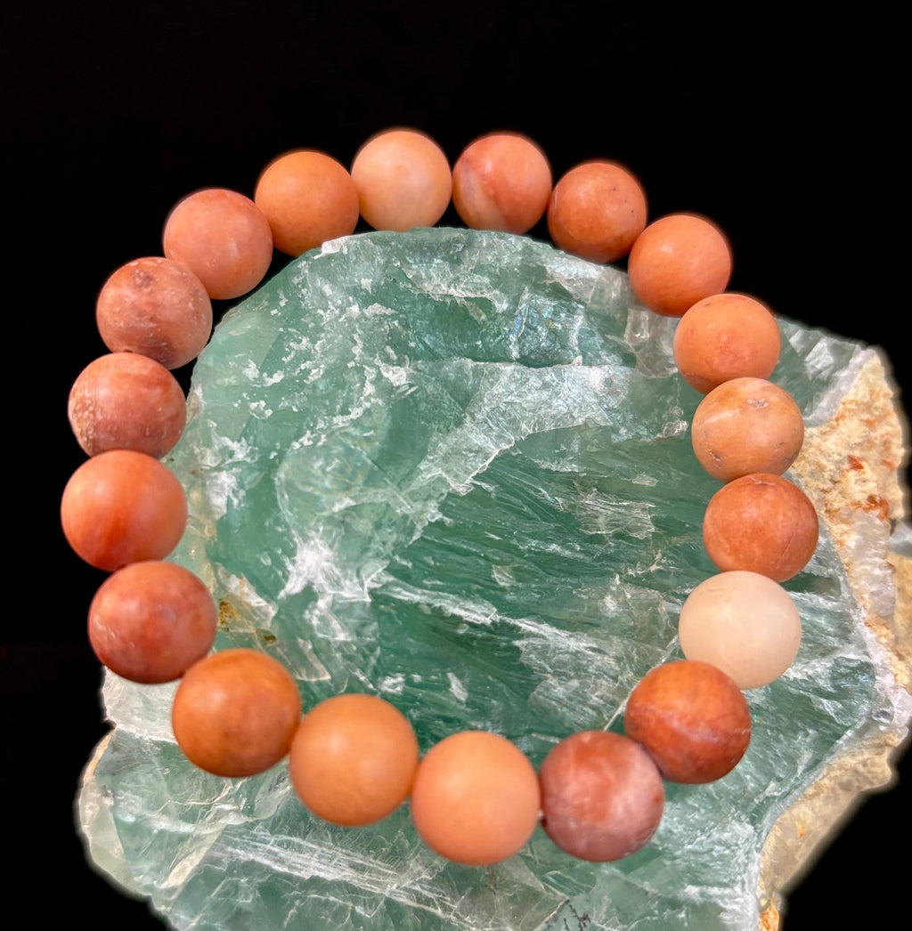 Blush Ember Pink Aventurine Bracelet – 10mm Matte Reiki-Infused Energy Bracelet (Medium Fit) | | Wiccan Center