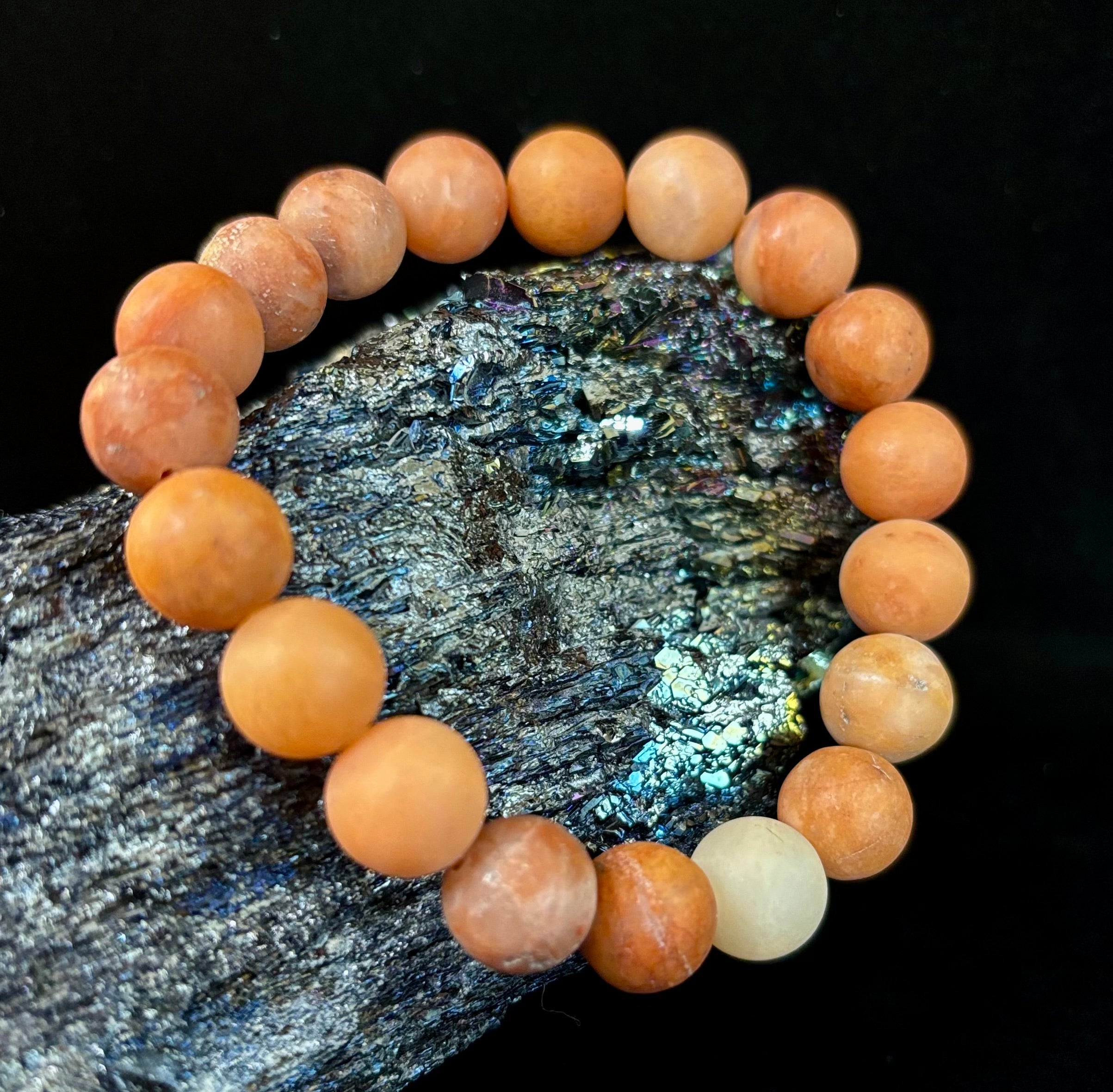 Blush Ember Pink Aventurine Bracelet – 10mm Matte Reiki-Infused Energy Bracelet (Medium Fit) | | Wiccan Center