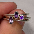 Amethyst 3 Stack Ring Set | Rings | Wiccan Center