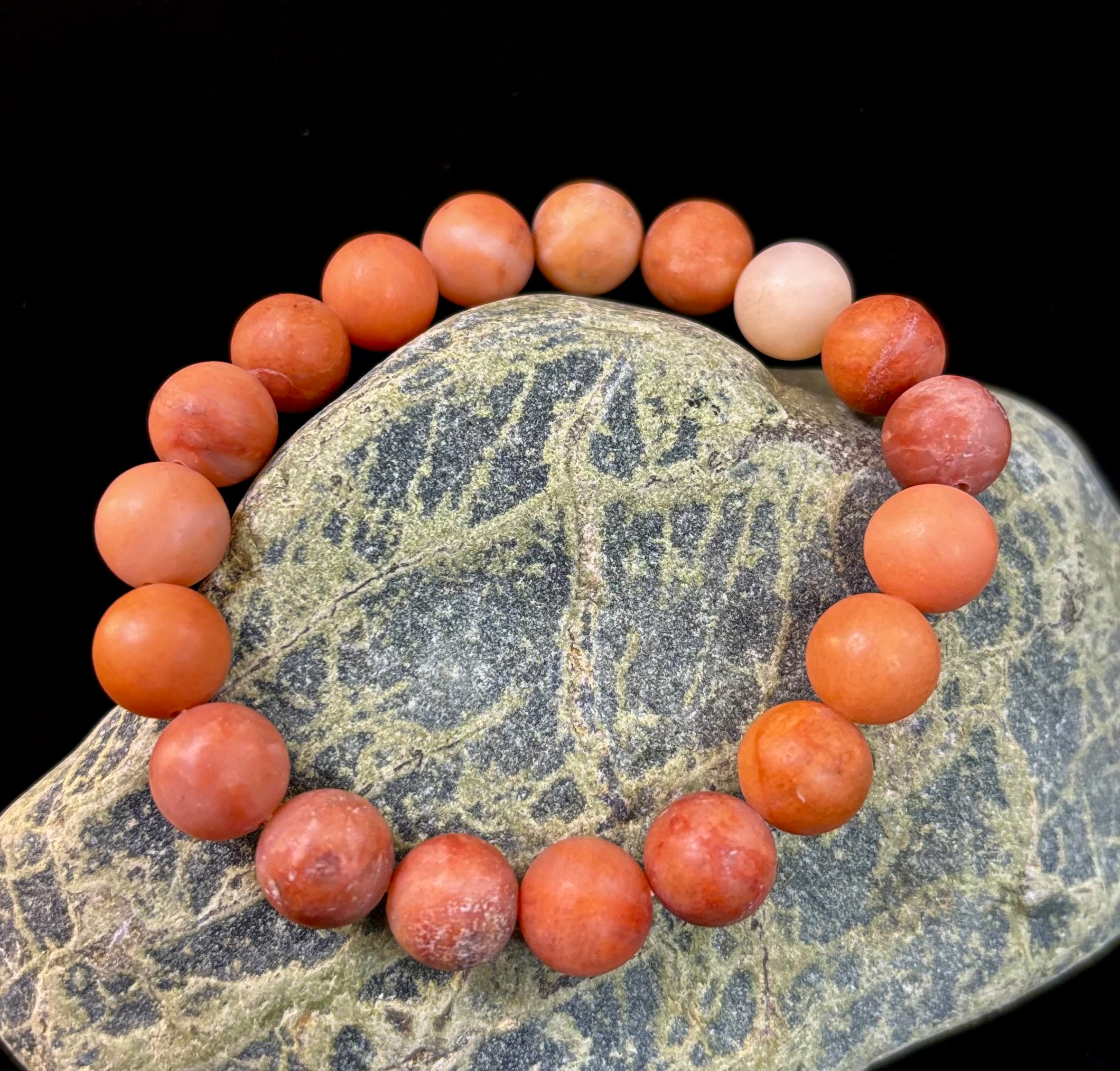 Blush Ember Pink Aventurine Bracelet – 10mm Matte Reiki-Infused Energy Bracelet (Medium Fit) | | Wiccan Center