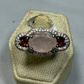 Rose Quartz & Pink Tourmaline Ring Size 7 (08.3074) | Rings | Wiccan Center