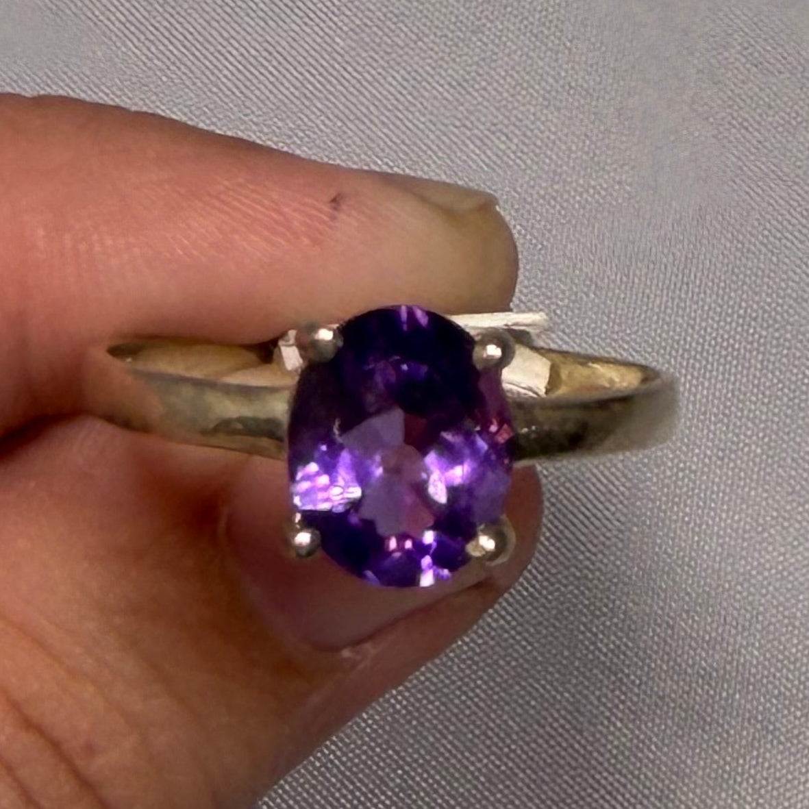 Amethyst Faceted Ring Size 12 (02.6050) | Rings | Wiccan Center