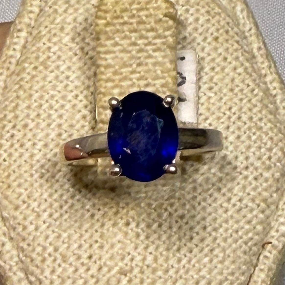 Blue Sapphire Ring Size 5 (03.0048) | Rings | Wiccan Center