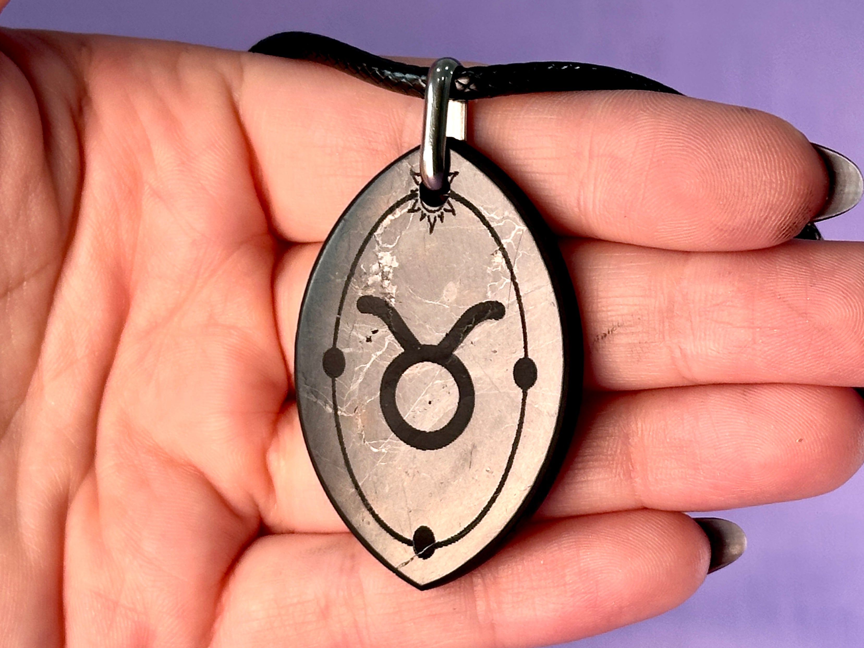 ASTROLOGY SHUNGITE PENDANTS! - EMF Protection - Hand Cut Genuine Natural Shungite Pendant High Quality Black Lustrous Gemstone from Russia | | Wiccan Center