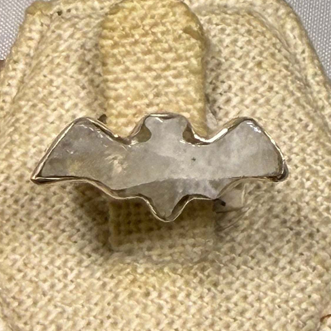 Rainbow Moonstone Bat Ring Size 5 (03.7036) | Rings | Wiccan Center