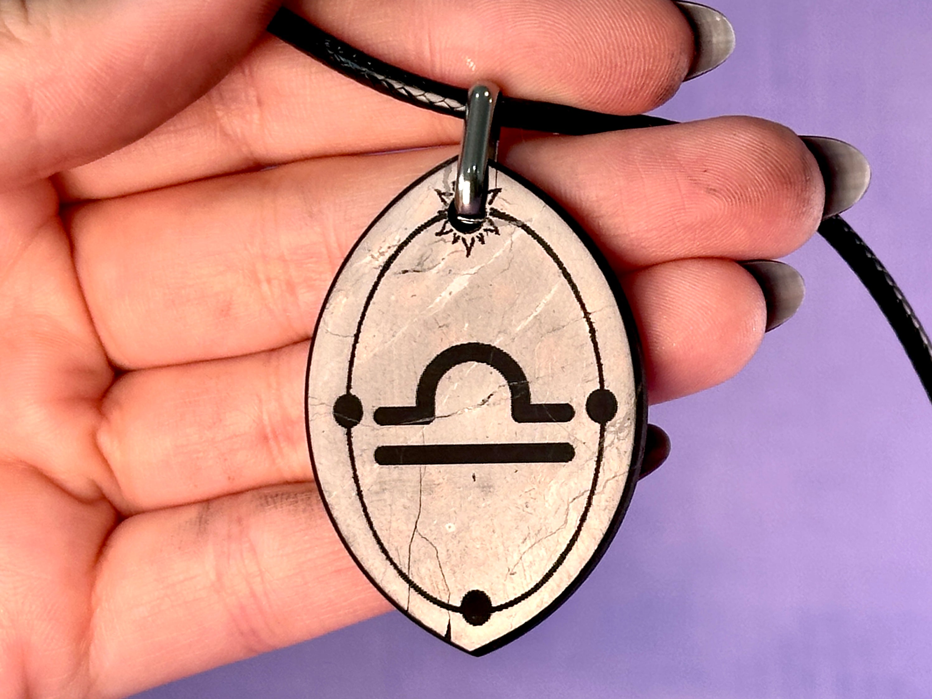 ASTROLOGY SHUNGITE PENDANTS! - EMF Protection - Hand Cut Genuine Natural Shungite Pendant High Quality Black Lustrous Gemstone from Russia | | Wiccan Center