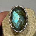 Labradorite Ring Size 6.5 “Facets” | Rings | Wiccan Center