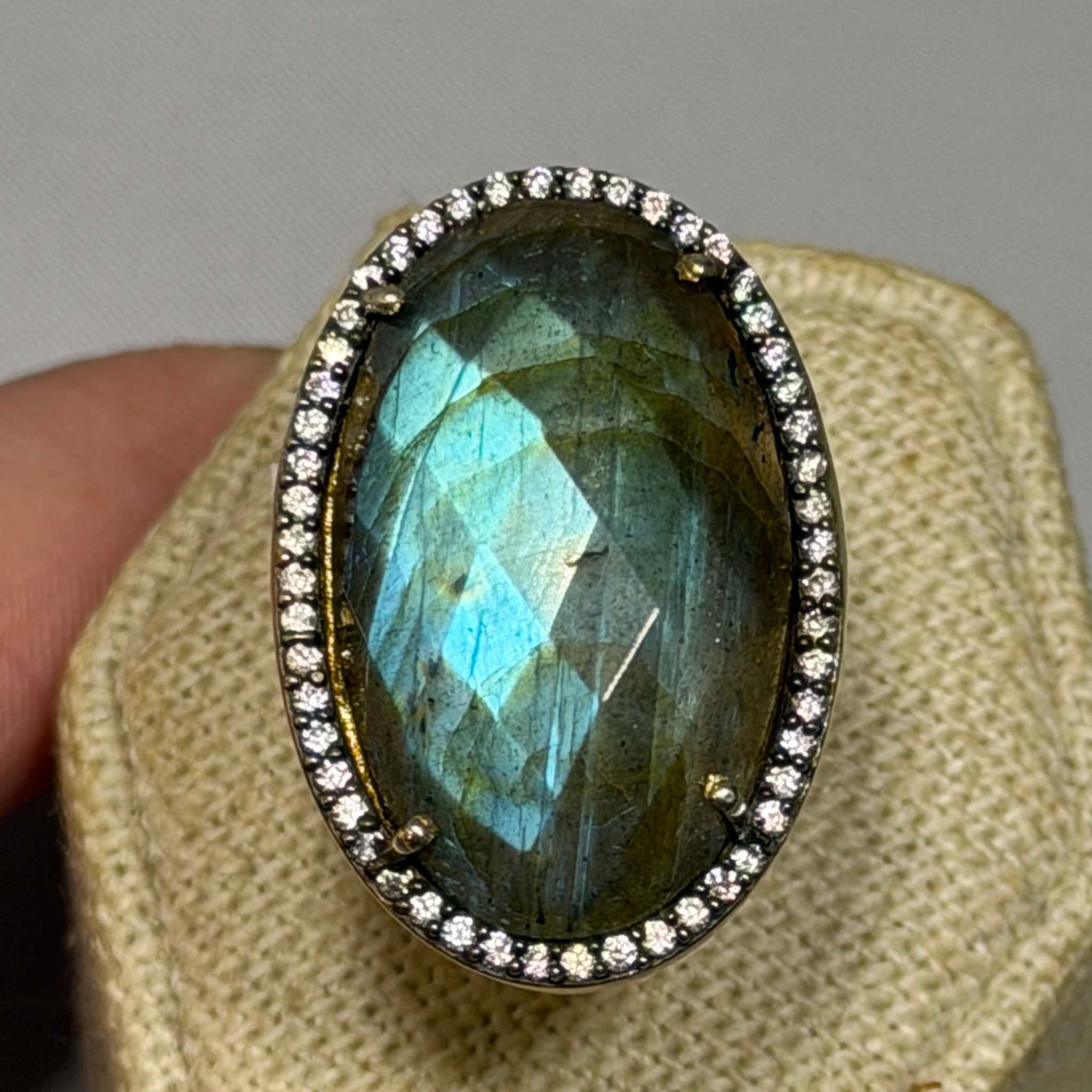 Labradorite Ring Size 6.5 “Facets” | Rings | Wiccan Center