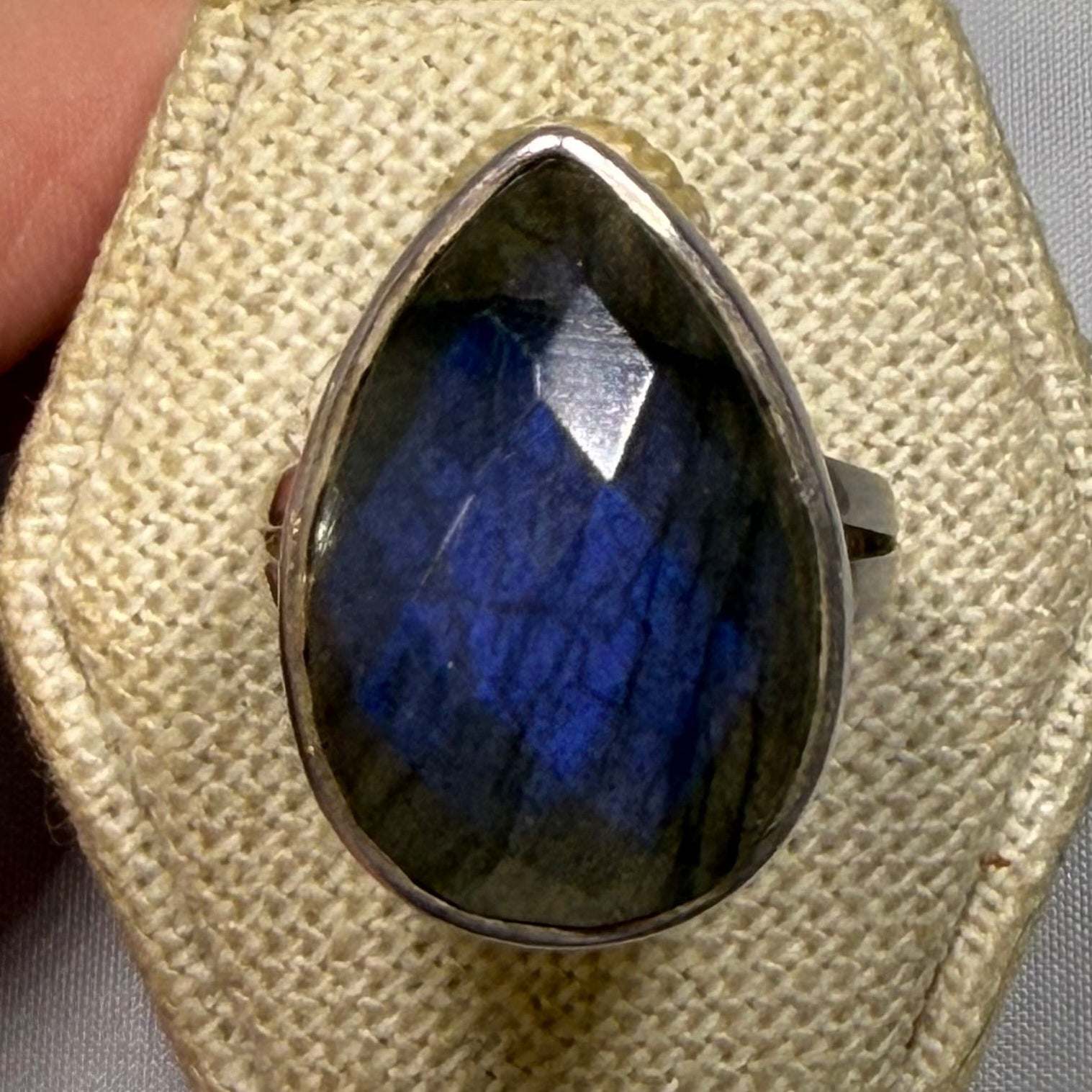 Labradorite Ring - Size 8 - “Deep Facets” | Rings | Wiccan Center