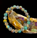 🌊 Ocean Breeze Resin Bead Bracelet – Sea Glass Vibes | | Wiccan Center