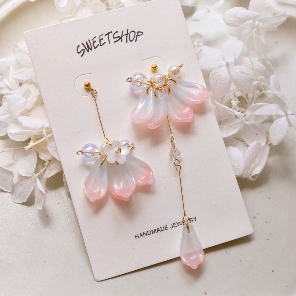 SALE - Glazed Petal Earrings