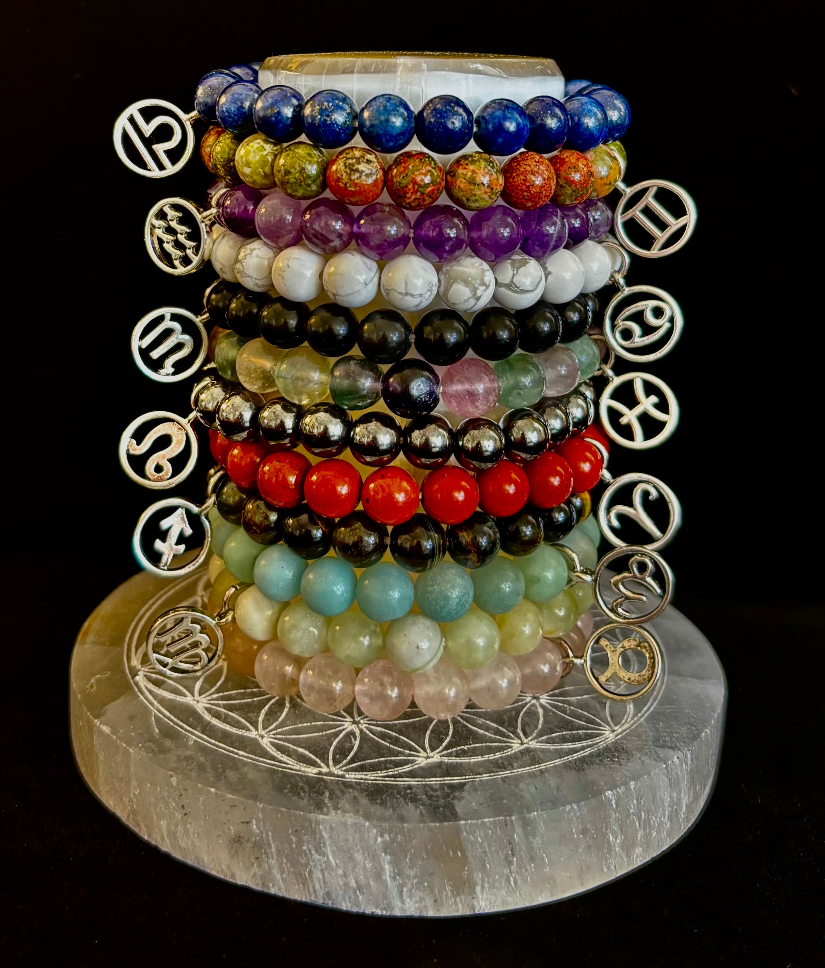 ✨ Zodiac Vibes Crystal Bracelet Collection – Wear Your Sign, Own Your Power | | Wiccan Center