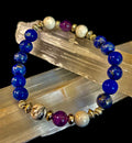 Clear Mind Mental Clarity Bracelet – Howlite, Lapis & Amethyst | | Wiccan Center