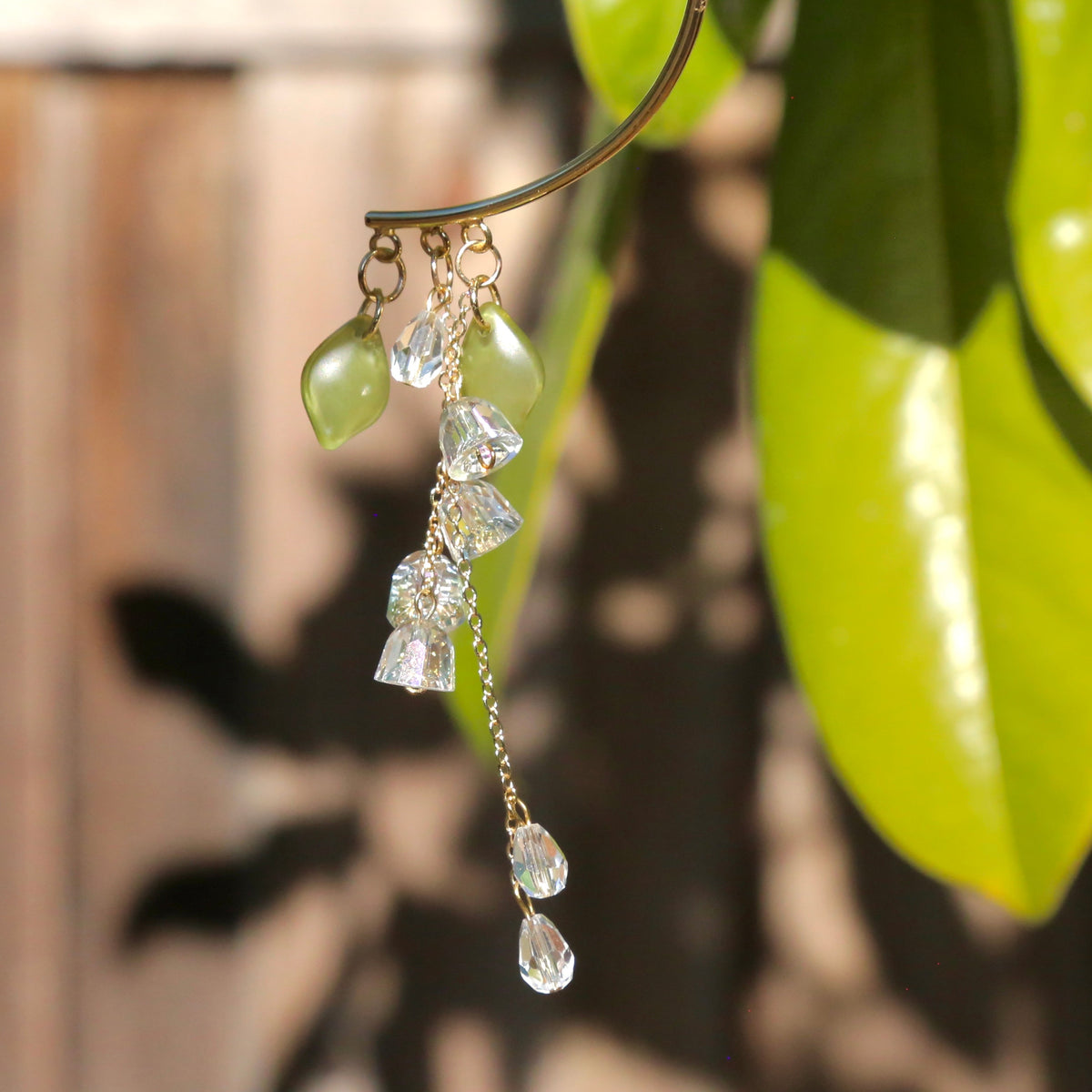 No Piercing Transparent Bell Earrings