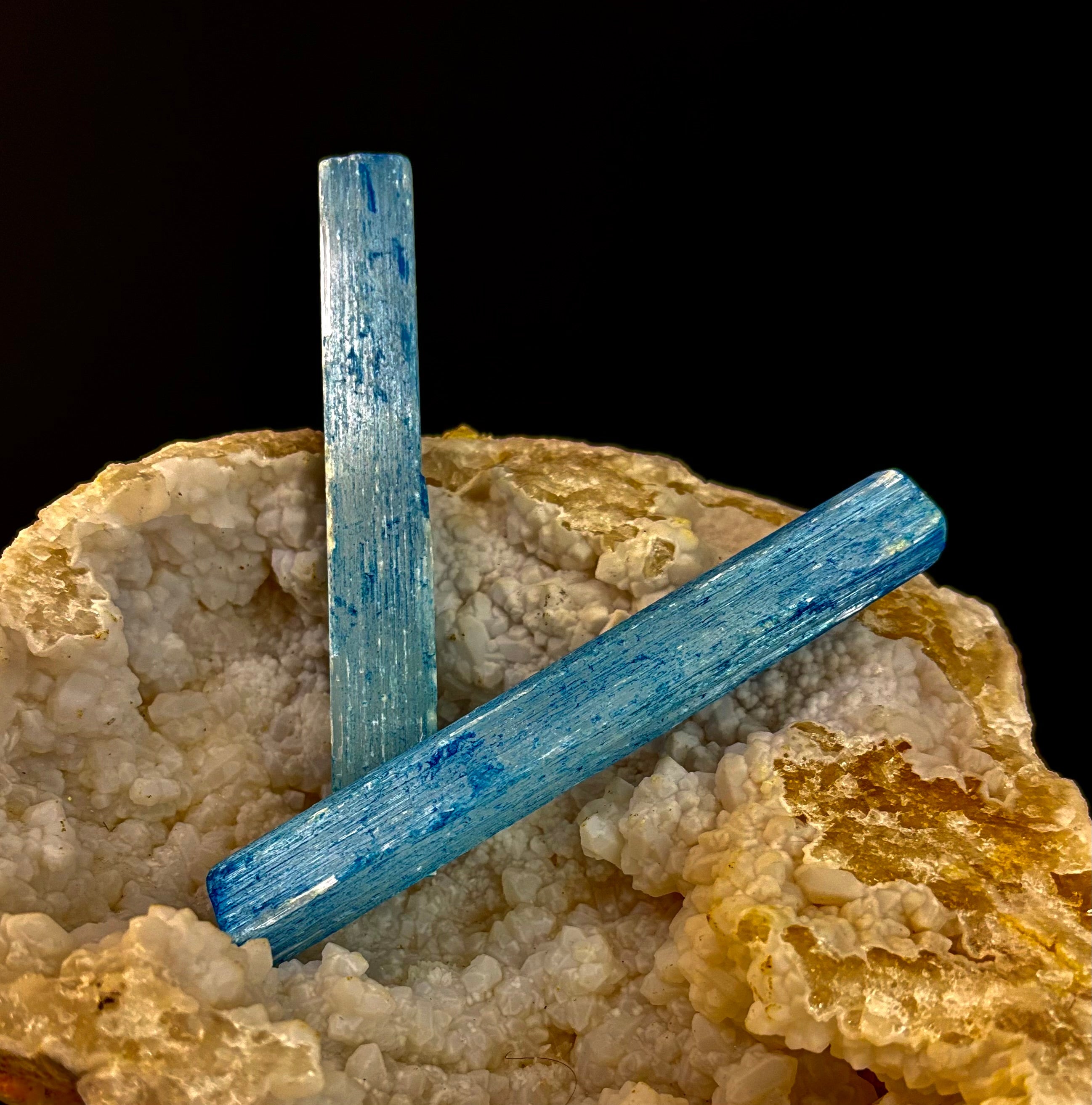 Blue Selenite Charging Stick (6”) – Dyed Raw Crystal Wand for Energy Cleansing, Protection & Spiritual Clarity | | Wiccan Center