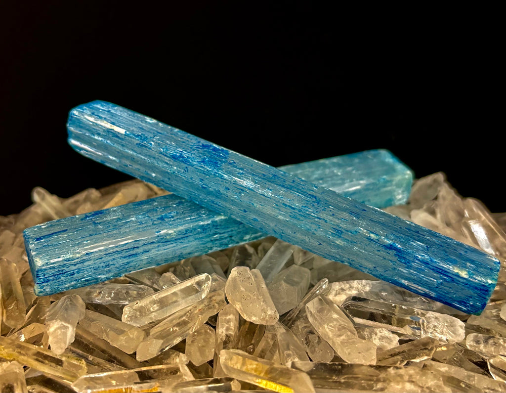Blue Selenite Charging Stick (6”) – Dyed Raw Crystal Wand for Energy Cleansing, Protection & Spiritual Clarity | | Wiccan Center