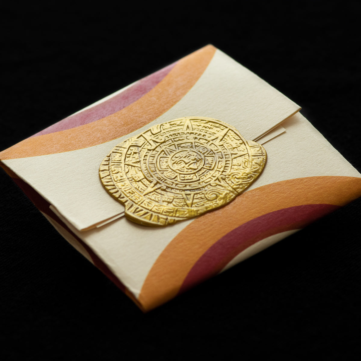 Aztec Sun Stone Calendar - Copper Worry Coin | Artwork | Wiccan Center