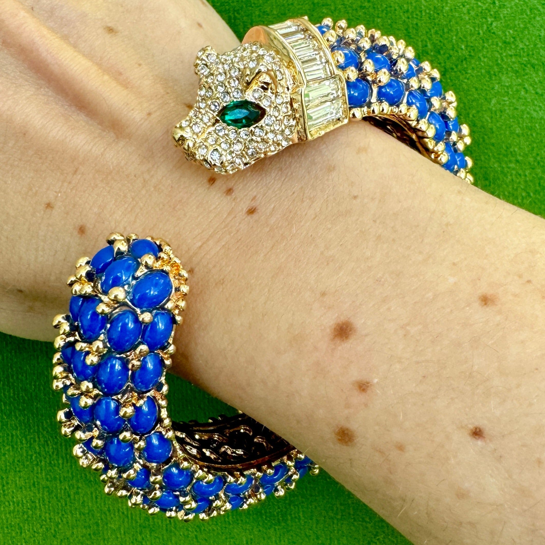 Navy Blue Panther Bracelet