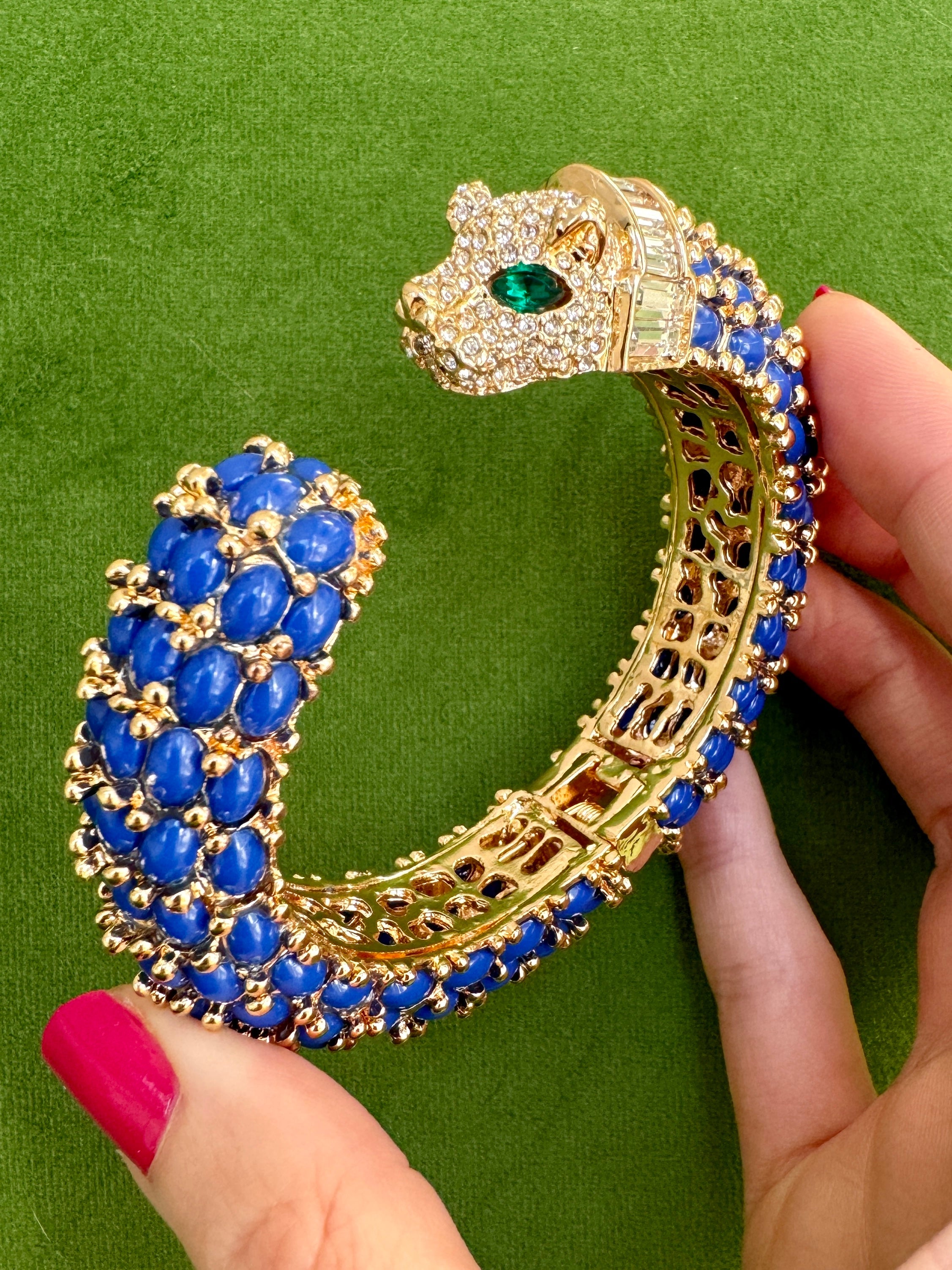 Navy Blue Panther Bracelet