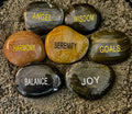 Intention Energy Stones – Engraved River Rock Collection ✨