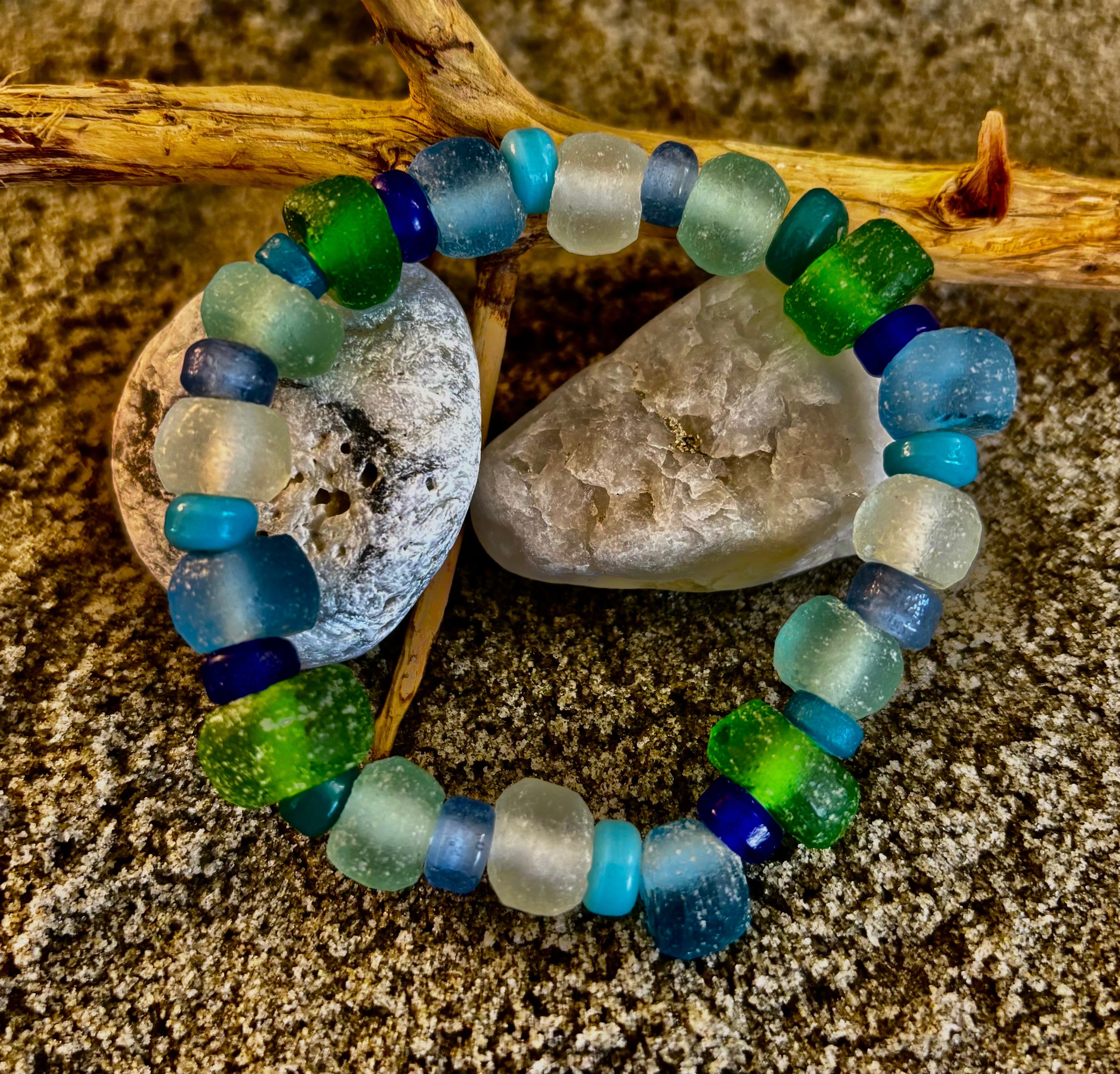 Saltwater Soul Sea Glass Bracelet 🌊💙 | | Wiccan Center