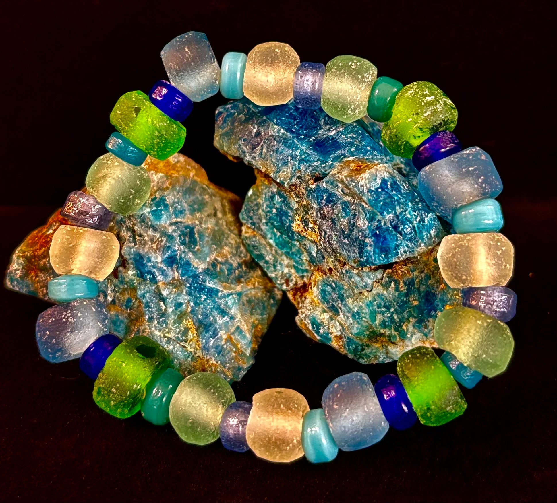 Saltwater Soul Sea Glass Bracelet 🌊💙 | | Wiccan Center