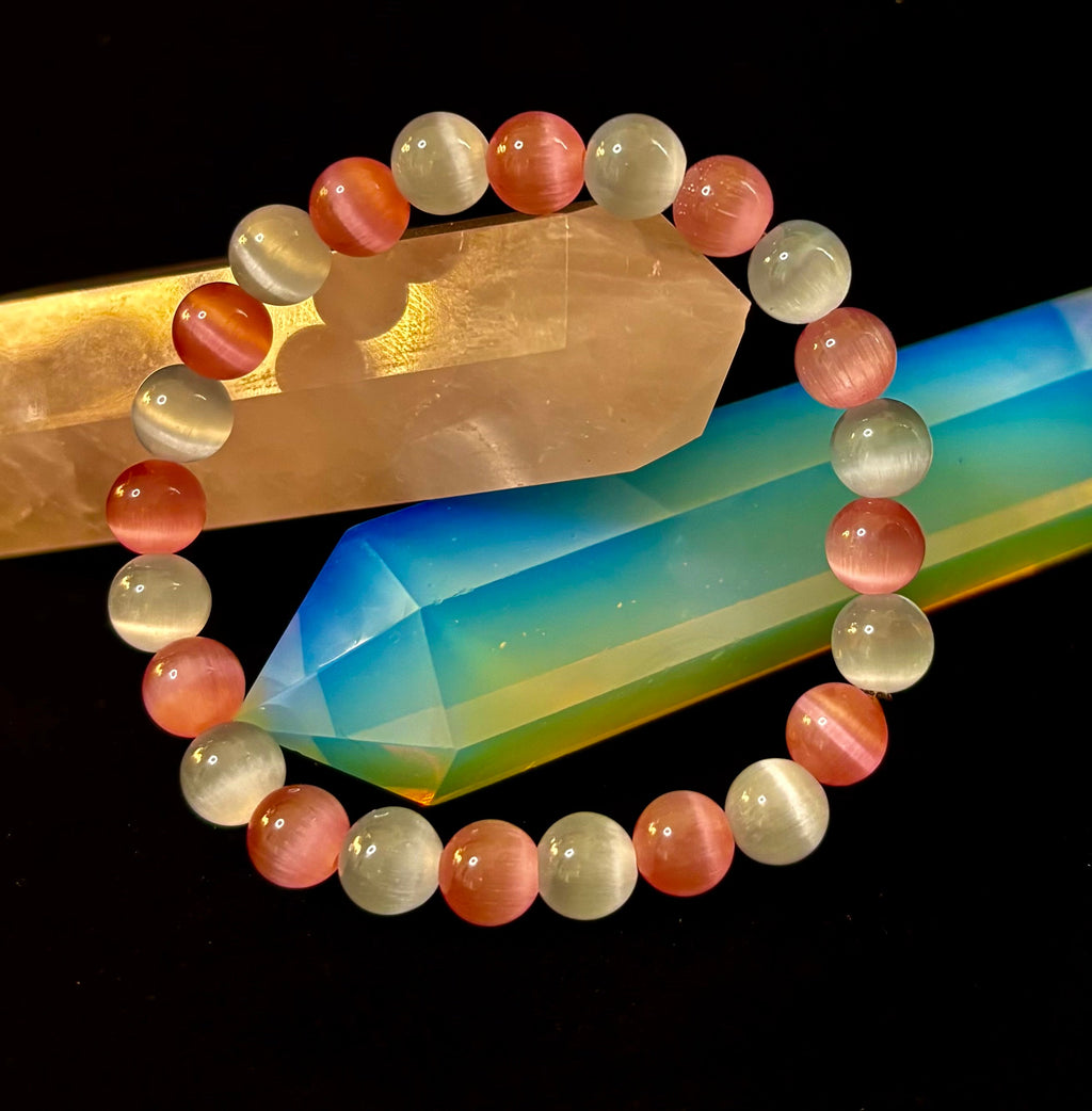 Blush Harmony Cat Eye Bracelet 💗✨ | | Wiccan Center