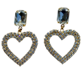 Maggie Crystal Heart Earrings