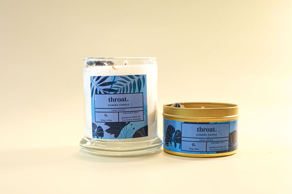 Throat Chakra Luxe Natural Coconut Wax Scented Candle | Candles | Wiccan Center