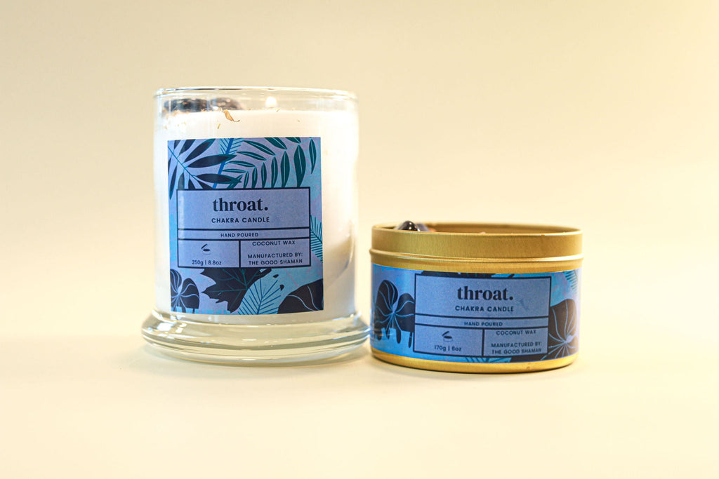 Throat Chakra Luxe Natural Coconut Wax Scented Candle | Candles | Wiccan Center