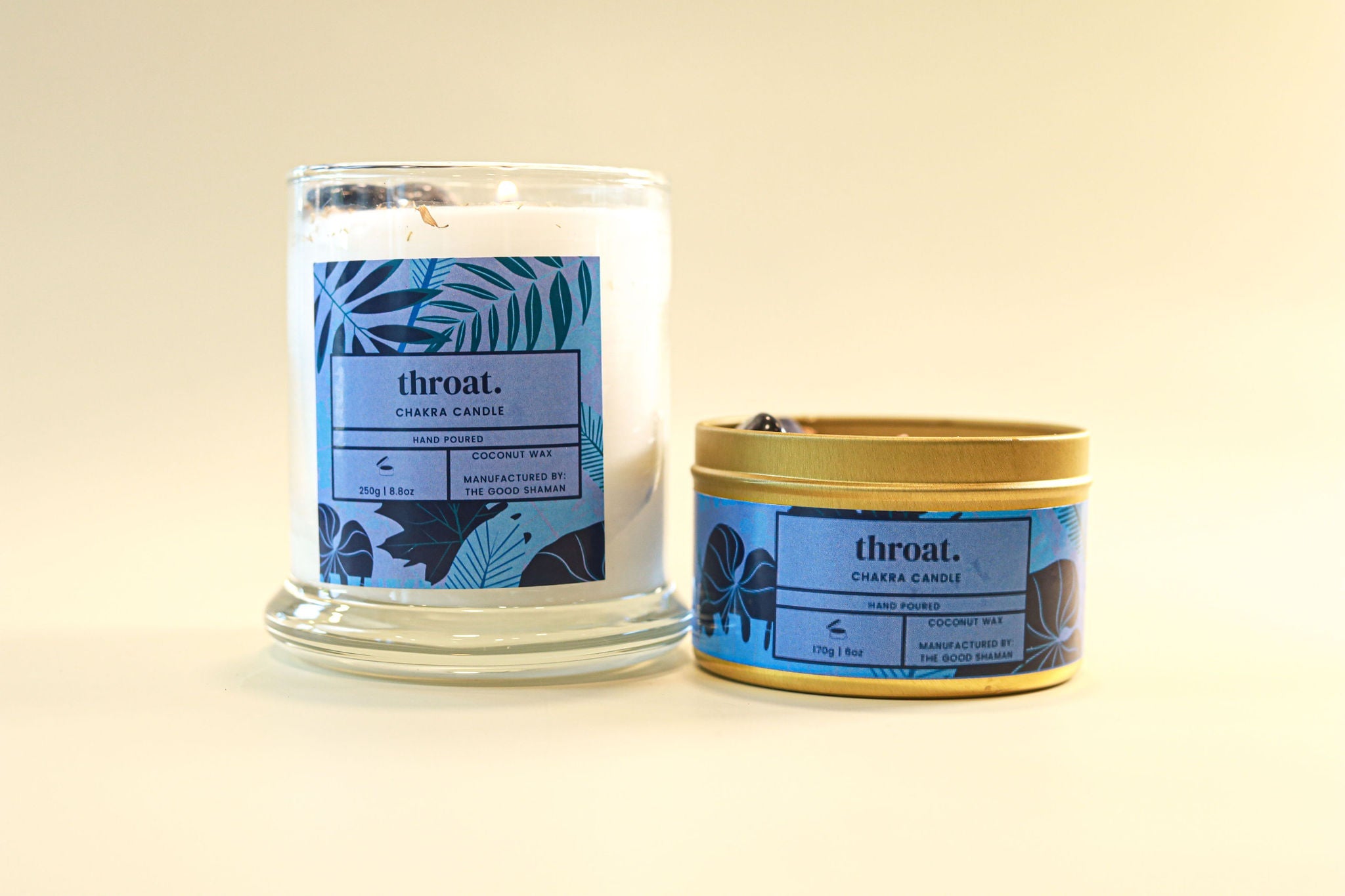 Throat Chakra Luxe Natural Coconut Wax Scented Candle | Candles | Wiccan Center