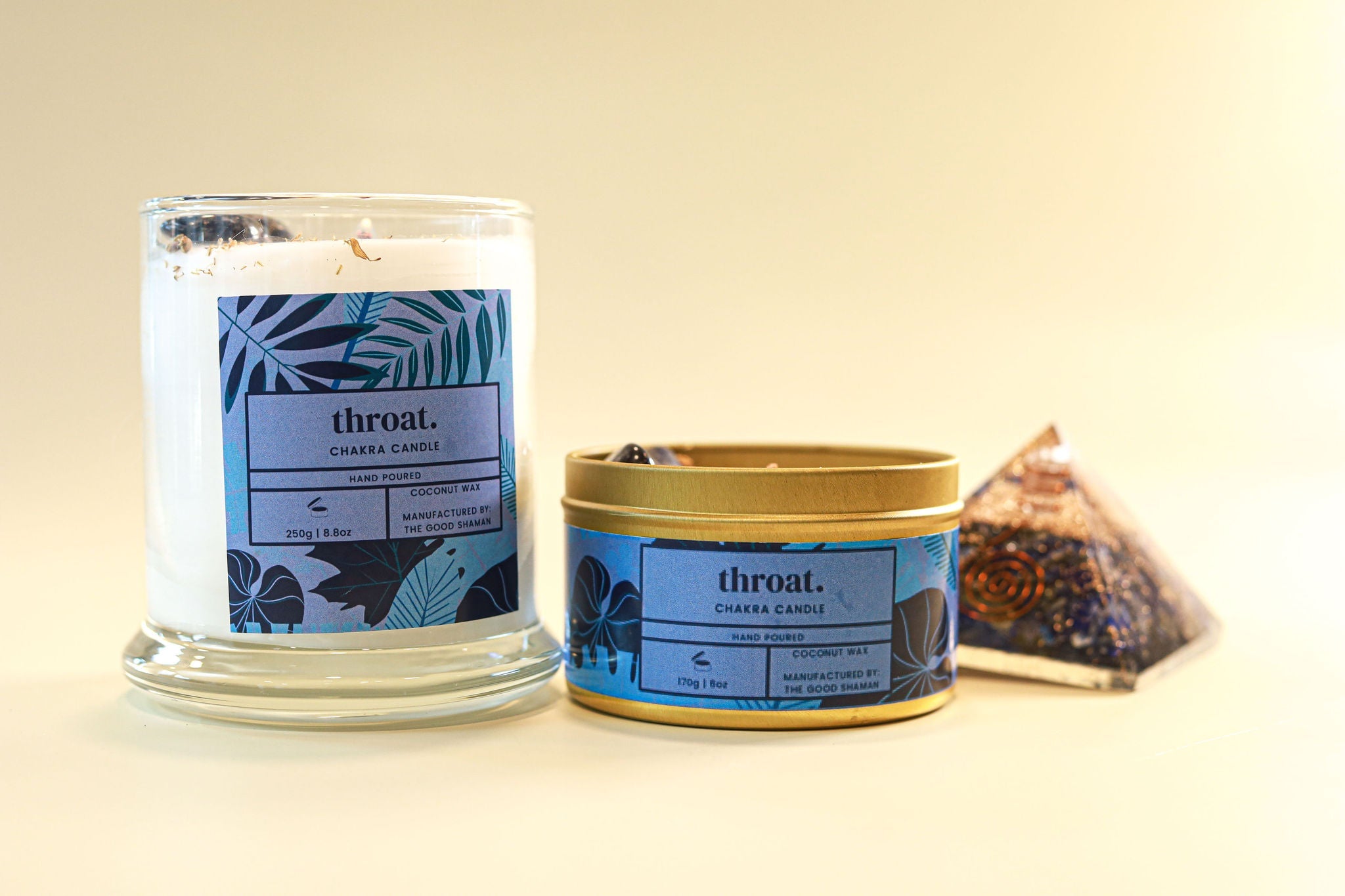 Throat Chakra Luxe Natural Coconut Wax Scented Candle | Candles | Wiccan Center