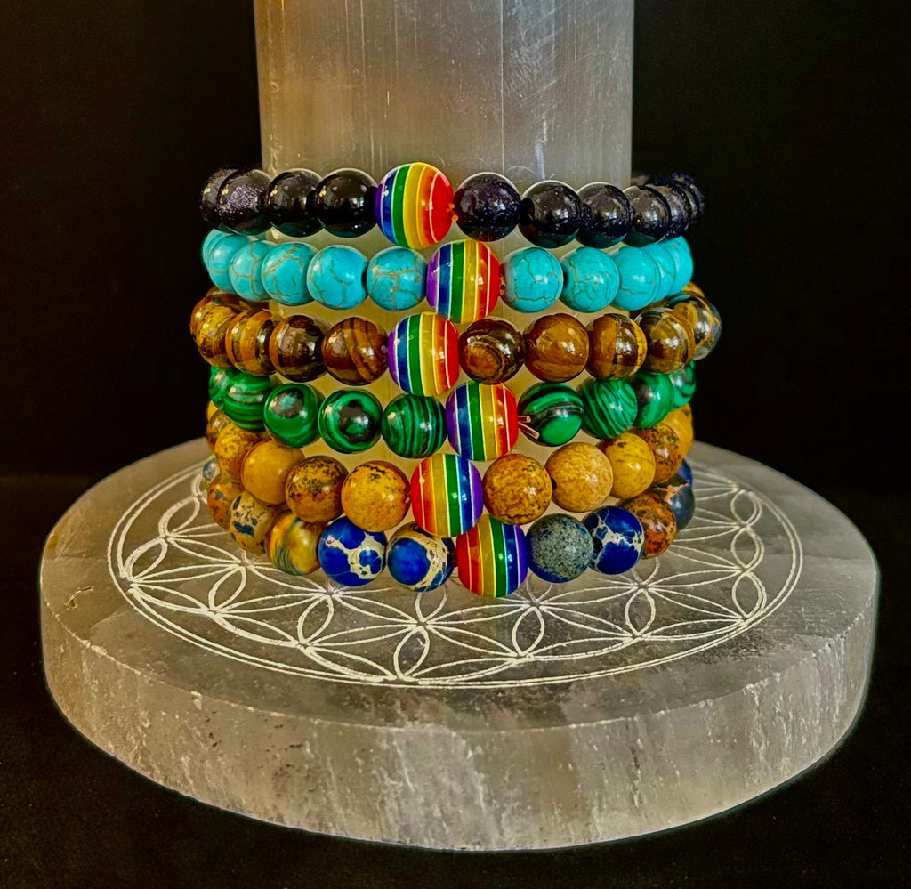 Pride Energy Stone Bracelet Collection 🌈✨ (6 Wicked Fabulous Styles!) | | Wiccan Center