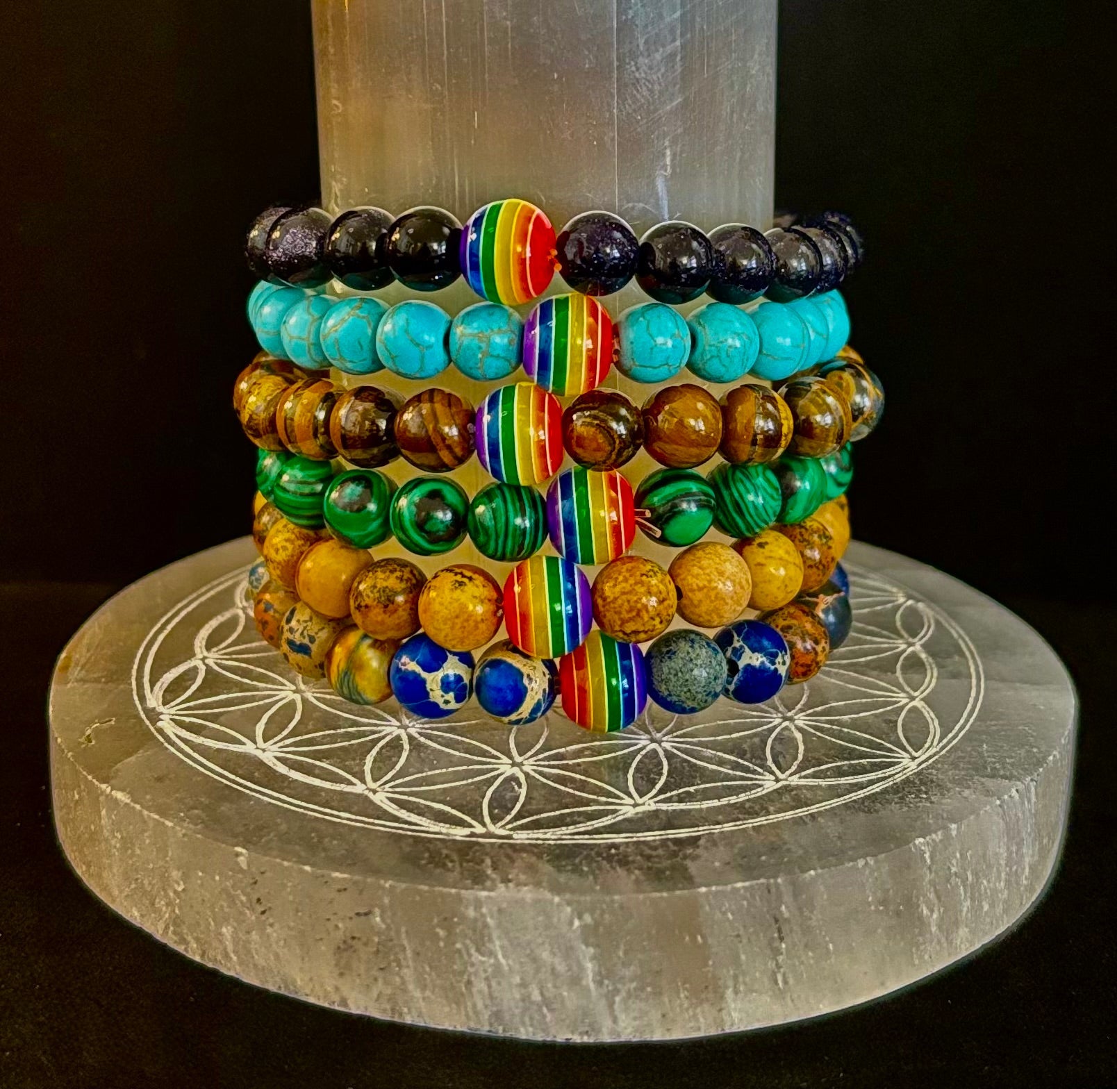 Pride Energy Stone Bracelet Collection 🌈✨ (6 Wicked Fabulous Styles!)